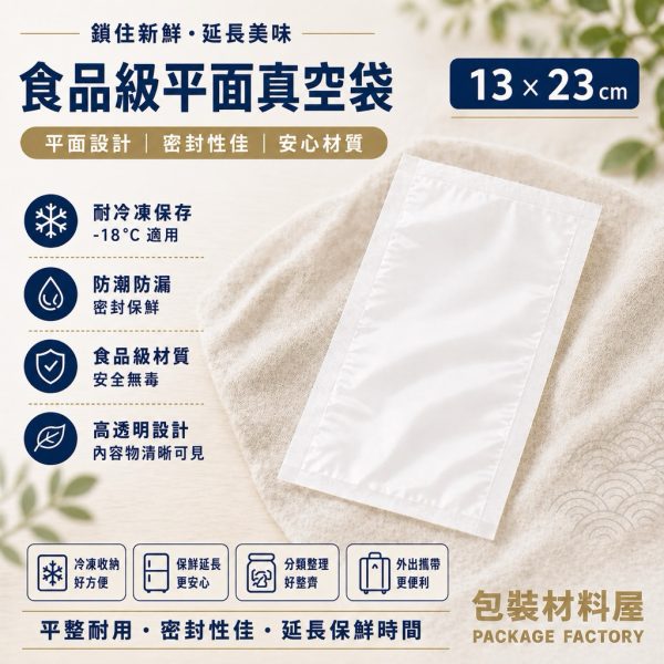 13*23 cm 抗冷凍食品真空袋 抗冷凍封口袋 | 100入 肉品袋 冷凍袋 抗冷凍袋 冷凍保存袋